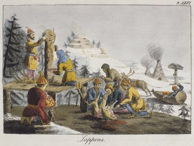Laplanders by Gottfried or Godefroy Engelmann